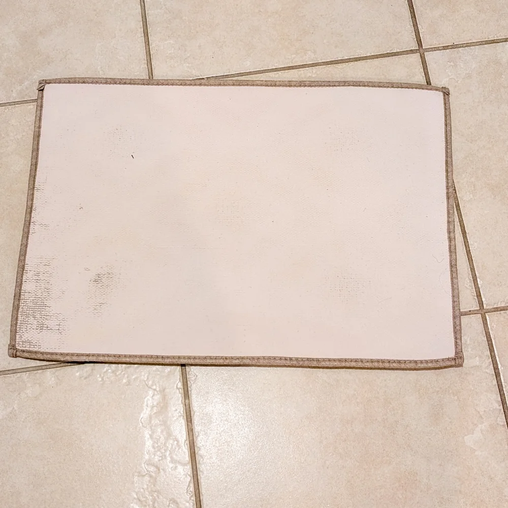 Mohawk Home Quick Dry Bath Rug, Diamonds, Linen, 17x24